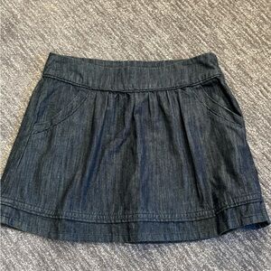 American Eagle Denim Womens 8 Skirt With Pockets & Side Zip Blue